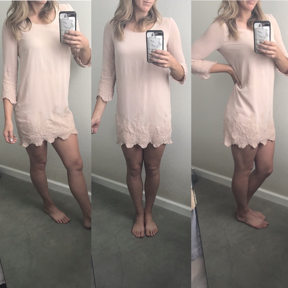 Forever 21 Embroidered Shift Dress